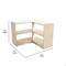 Flash Furniture Bright Beginnings Commercial Grade 2 Tier Wooden Classroom Open Corner Storage Unit, Safe MK-KE24046-GG - alternate 9